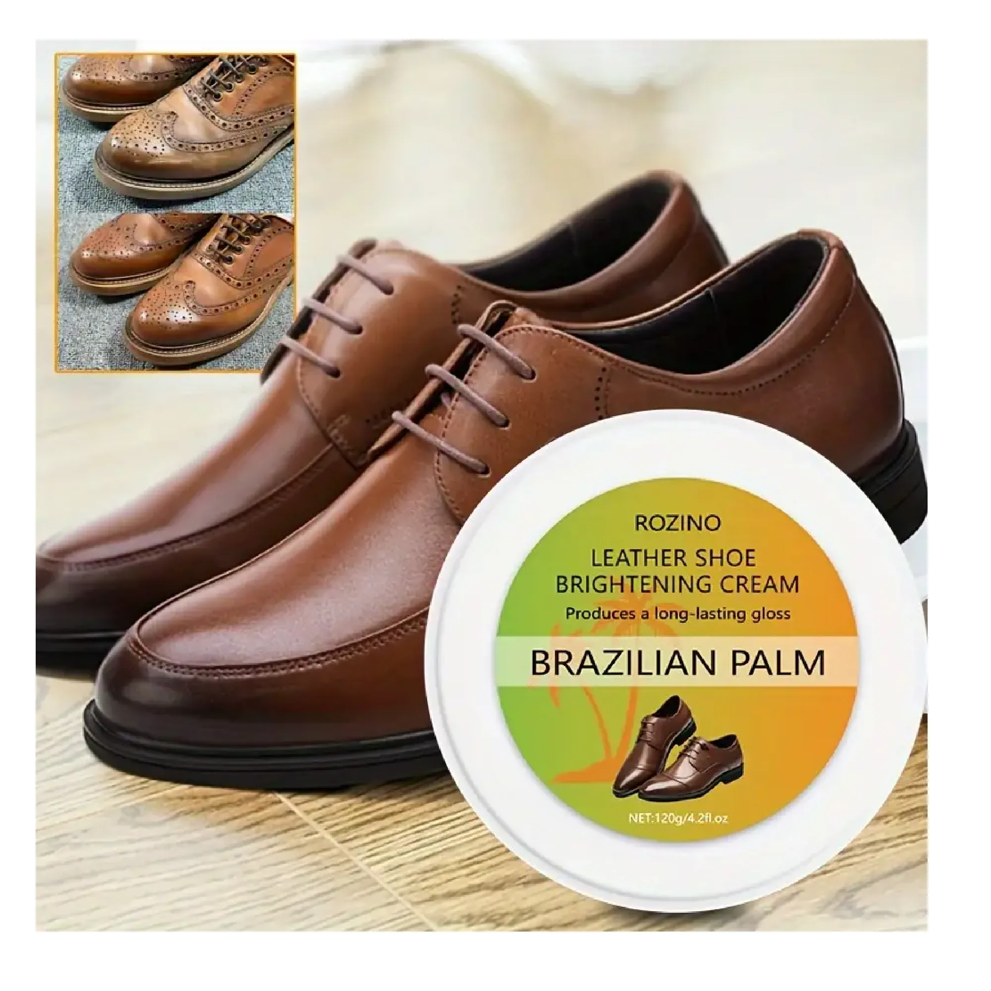 1pc, Leather Shoe Brightening Cream For Cleaning Shoe Stains, Deep Nutrition Care, Nourishment