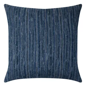 22" Square Elaine Smith Pillow  Luxe Stripe Indigo