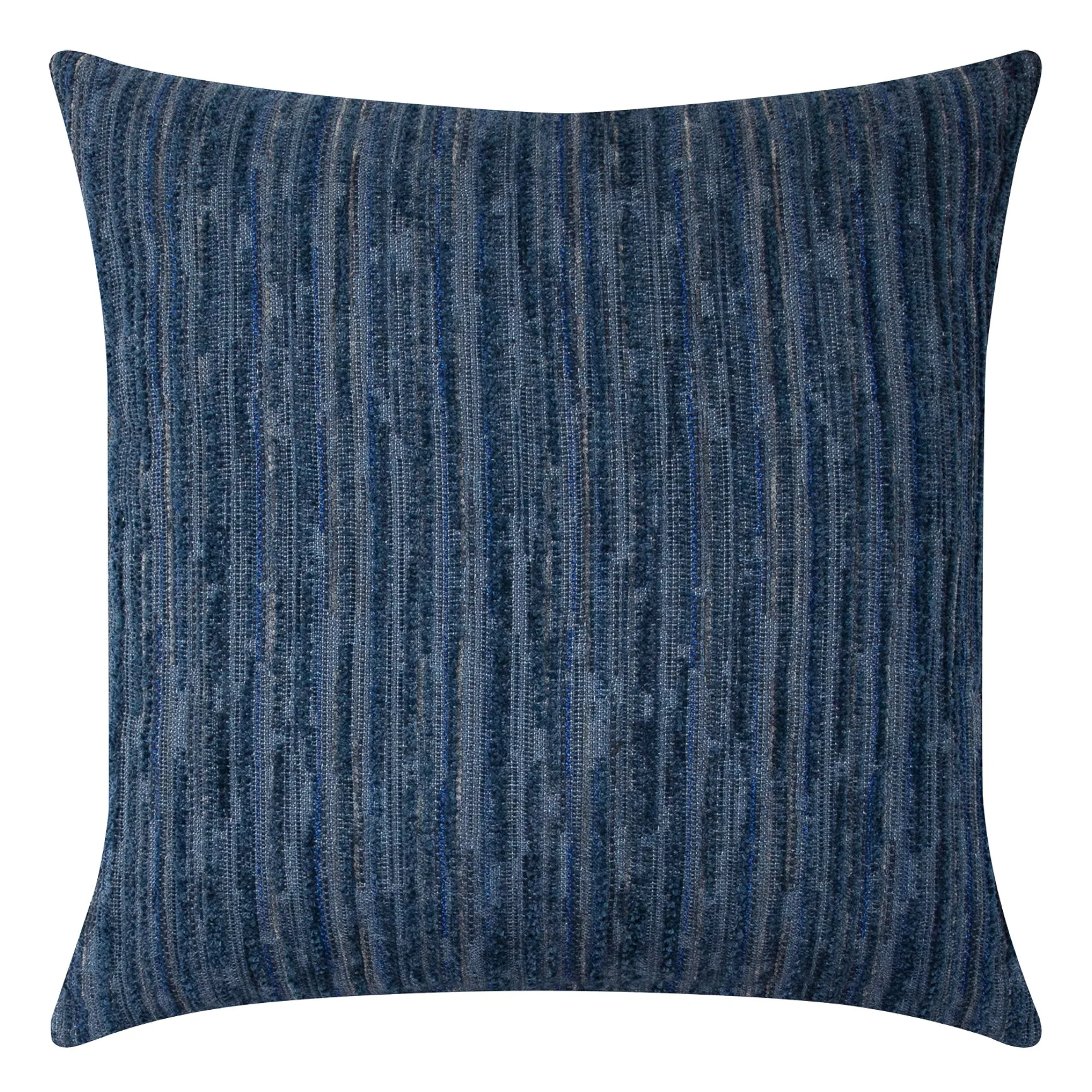 22" Square Elaine Smith Pillow  Luxe Stripe Indigo