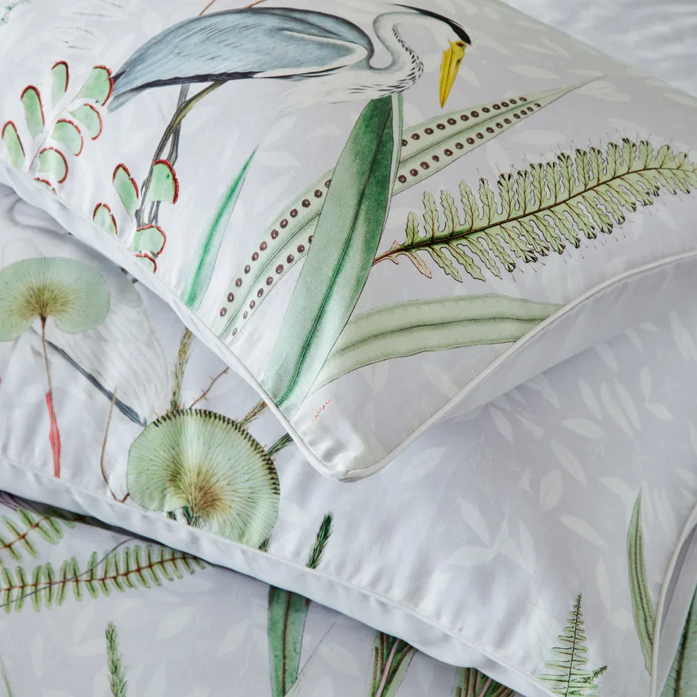 Aaliyah Botanical Pillowcase Pair White/Sage