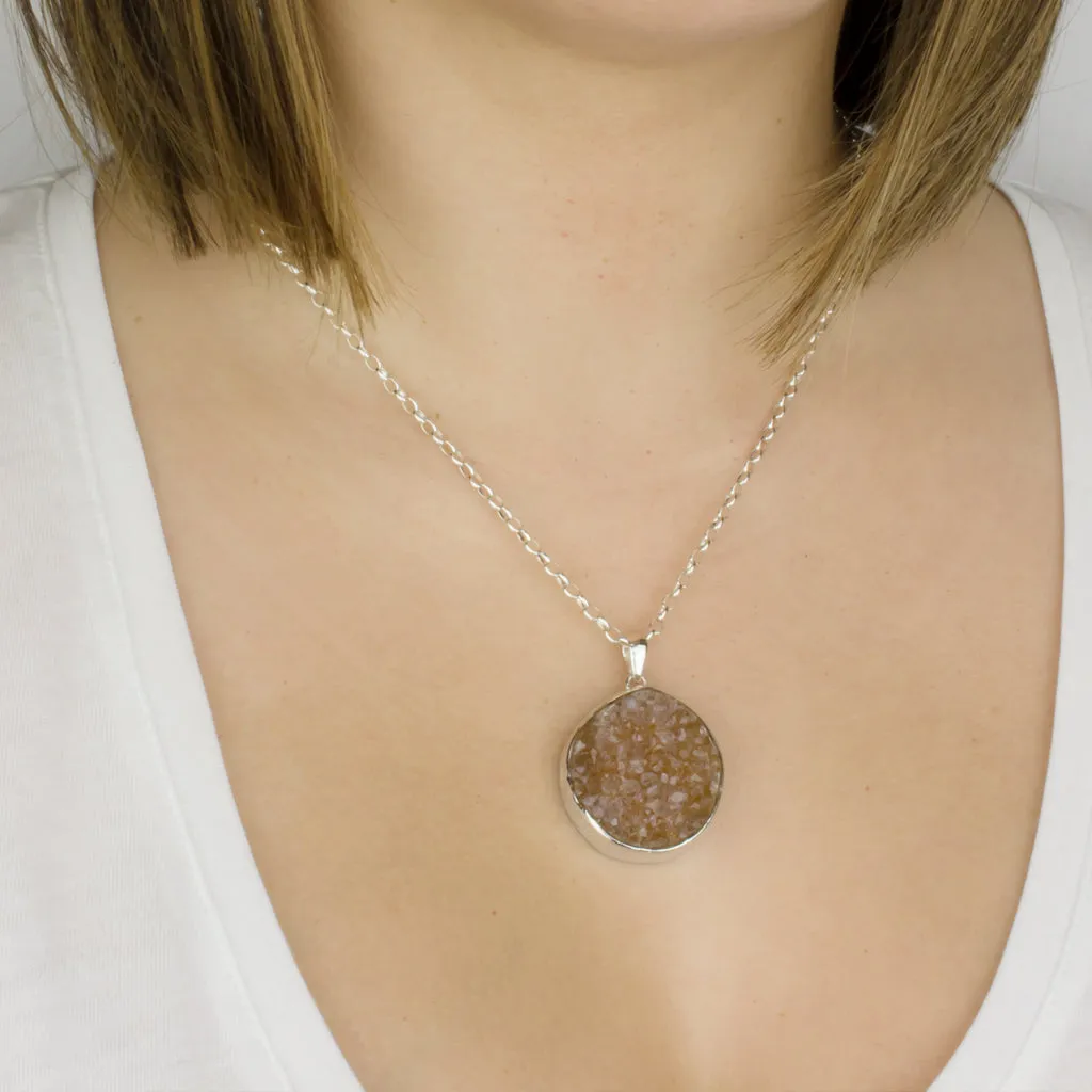 Agate Druzy Necklace