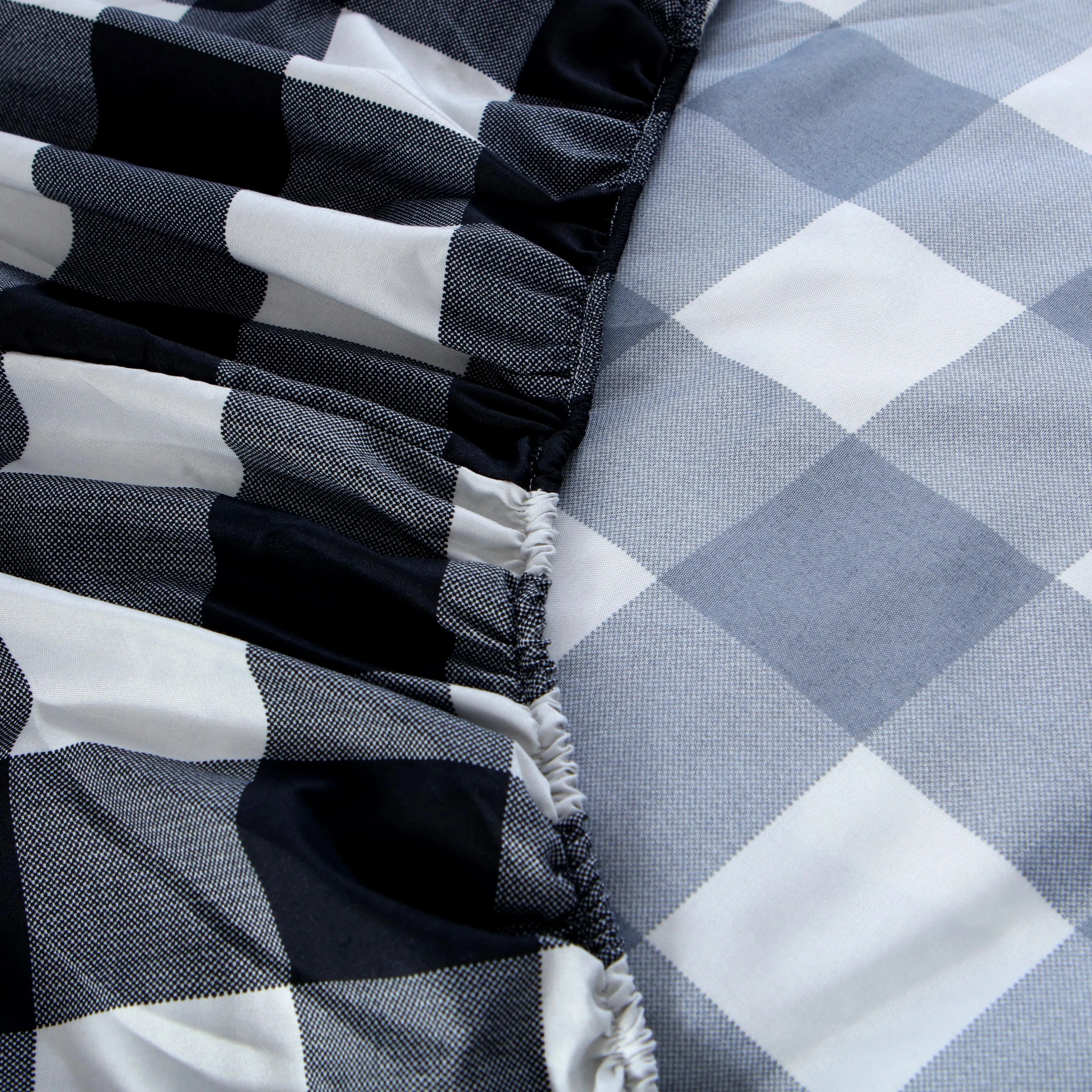 Belle Haven 6 Piece Sheet Set Bedding Set Black/White Checkered