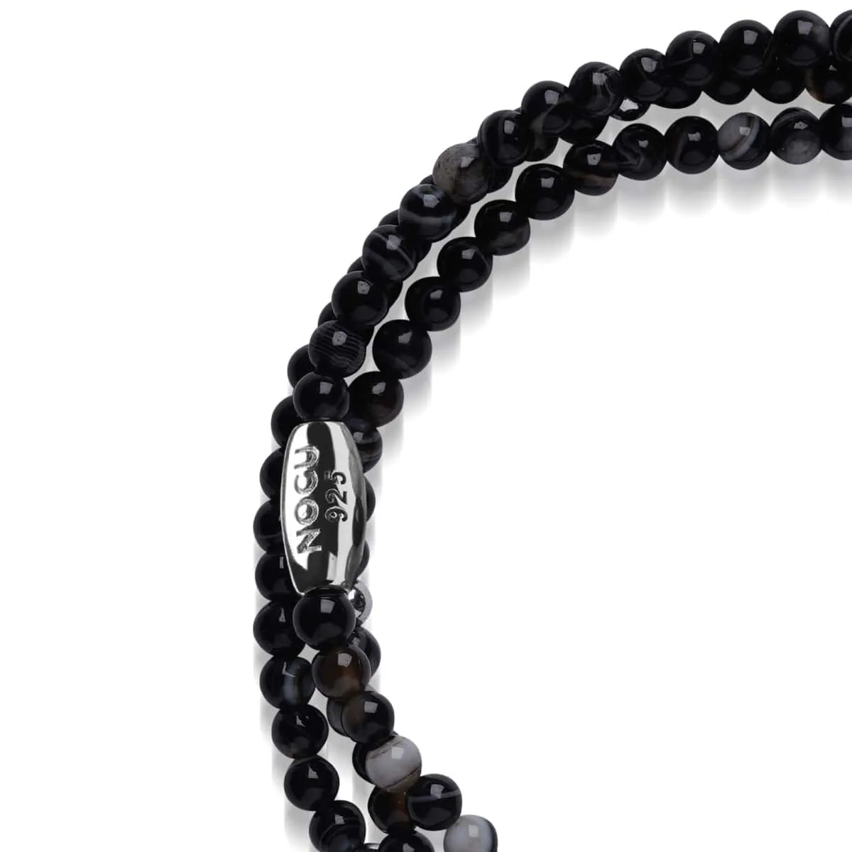 Black Line Agate | .925 Sterling | Gemstone Wrap