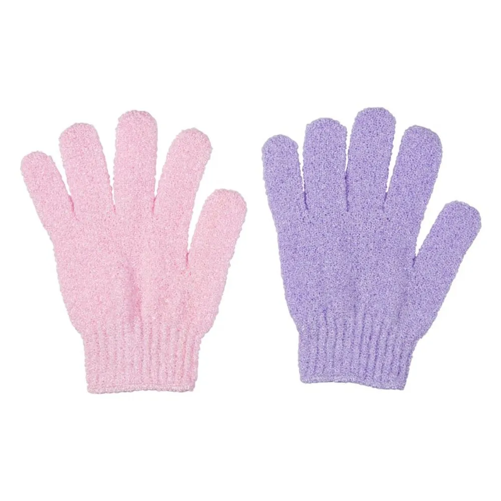 Cala Exfoliaing Bath Gloves 2 Pairs: Pink / Lav