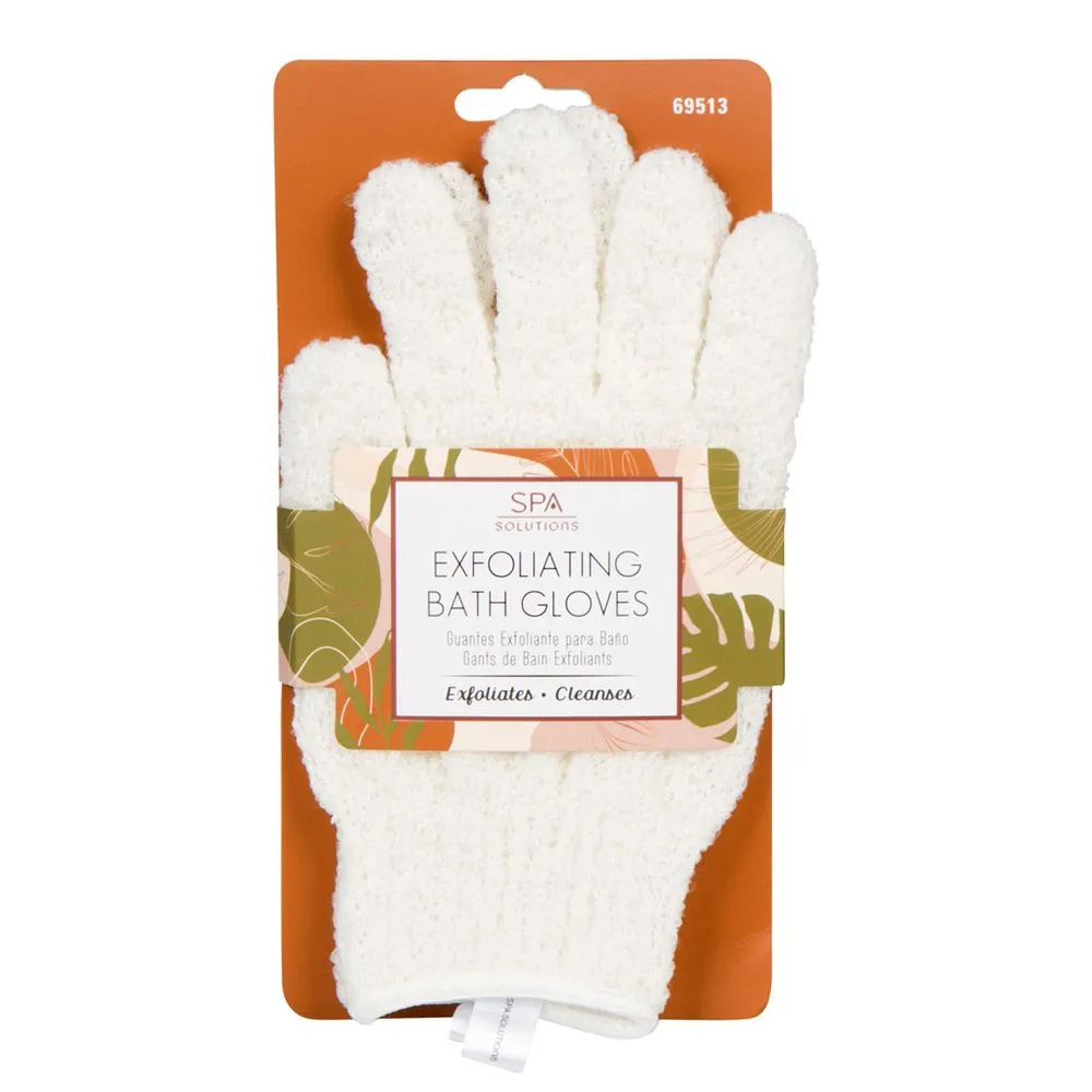 Cala Exfoliating Bath Gloves: Cream