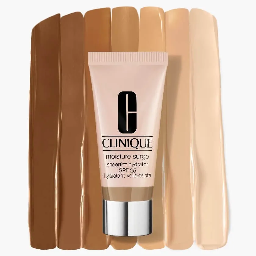 Cream with foundation effect Clinique Moisture Surge Sheertint Hydrator Broad Spectrum SPF 25, 03 Light-Medium, 40 ml