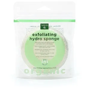 Earth Therapeutics Organic Cotton Exfoliating Hydro Sponge 1 Pack