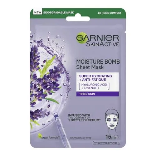 Garnier Moisture Bomb Lavender Sheet Mask x 1 (A)