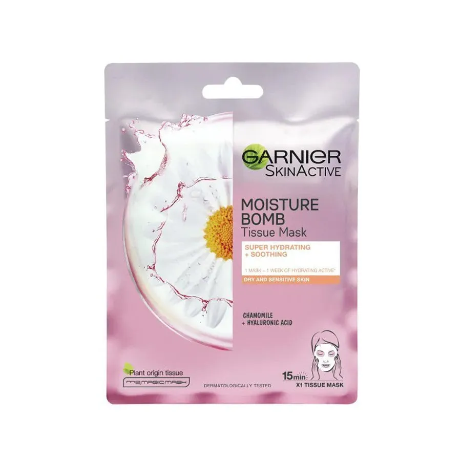 Garnier SkinActive Moisture Bomb Chamomile Hydrating Face Sheet Mask