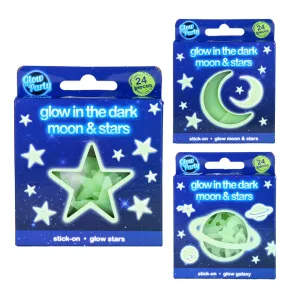 Glow In The Dark Moon & Stars Mini Sticker Pack