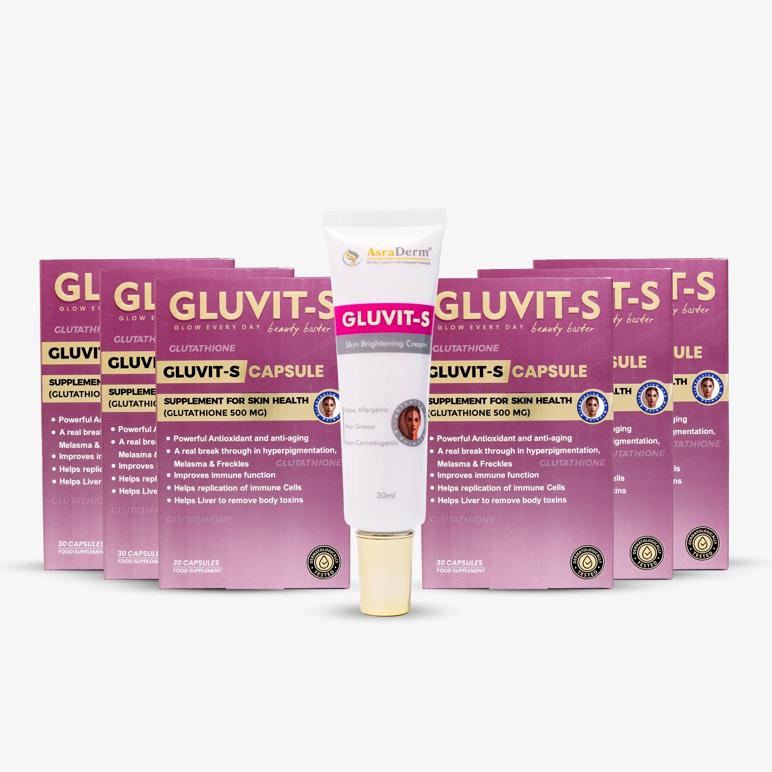 Gluvit-s whitening skincare pack