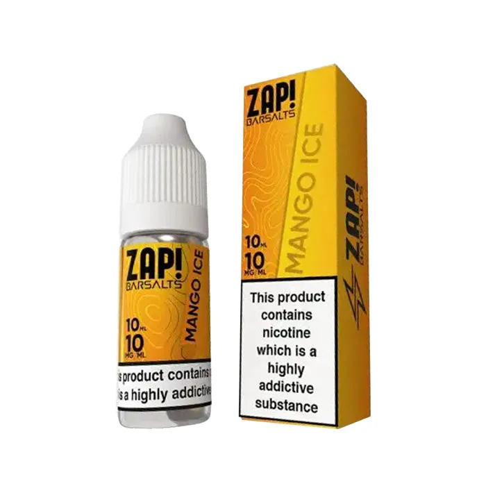 Mango Ice 10ml Nic Salt E-Liquid by Zap! Bar Salts