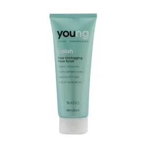 Natio Young Polish Pores Unclogging Face Scrub 100ml