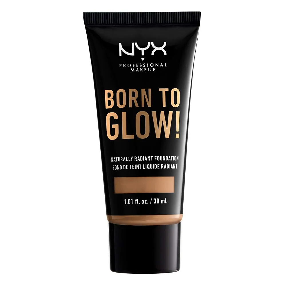 NYX - Born to Glow Naturally Radiant Foundation Neutral Tan - 1.01 fl oz (30 ml)