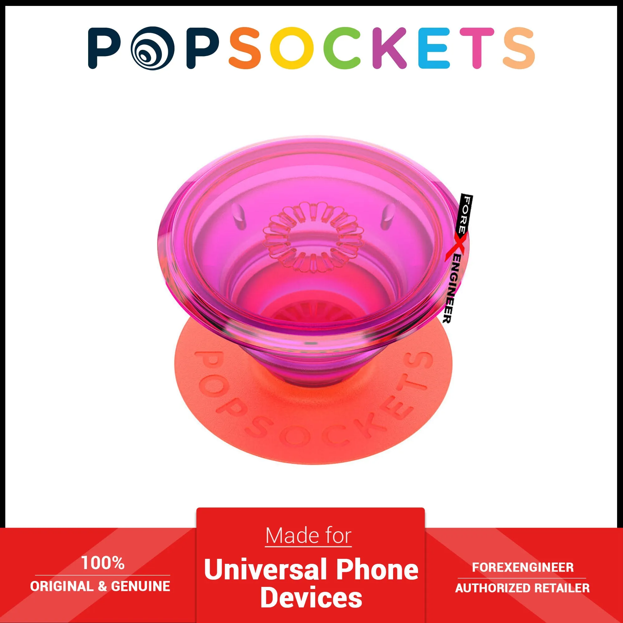 PopSockets Swappable Popgrip Premium - Neon Glow Electric Sunrise ( Barcode : 842978185712 )