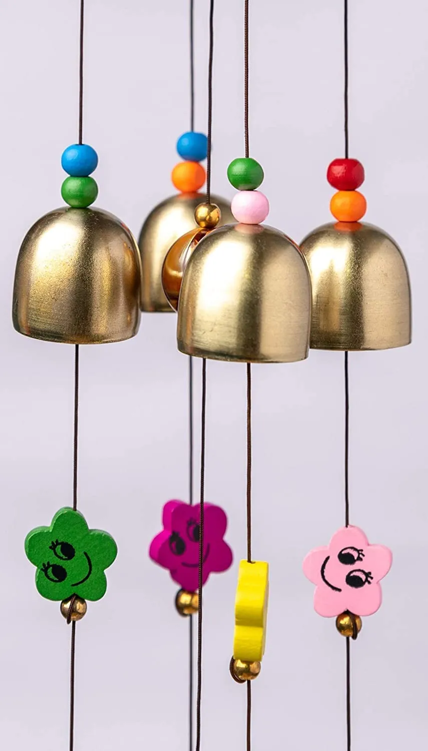 Prezzie Hub Metal Wind Chime for Home Decoration Evil Eyes (House)