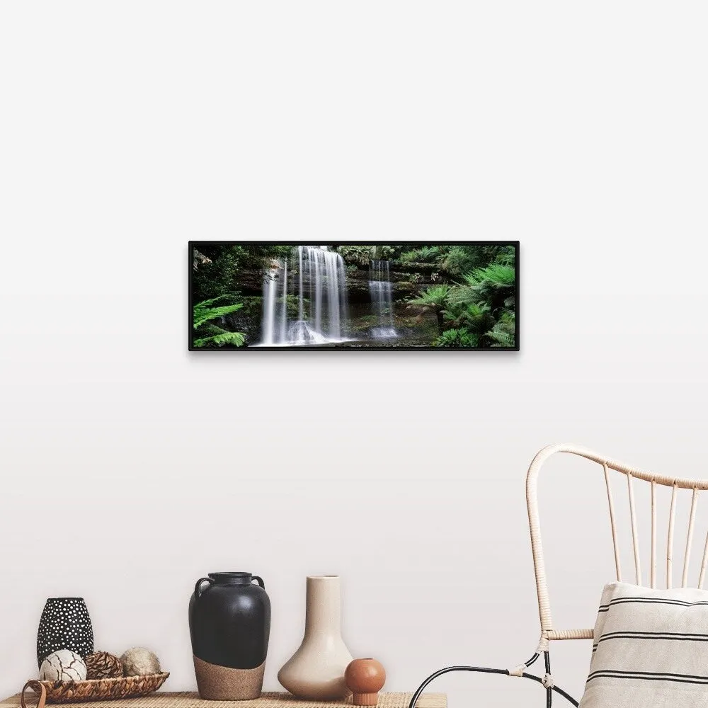 " Rainforest, Mt. Field National Park, Tasmania, Australia" Black Float Frame Canvas Art