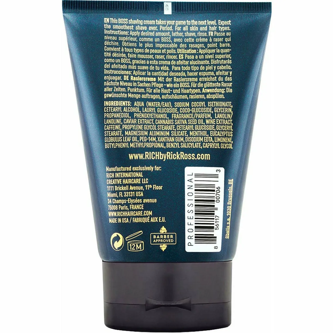 RICH by Rick Ross: Luxury Shaving Cream 5oz