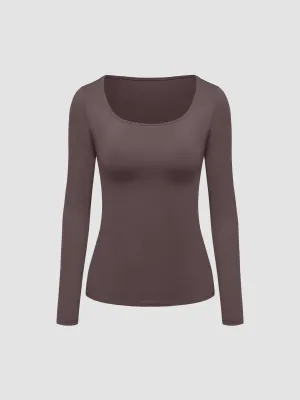 Soft Smoothing Scoop Long Sleeve T-Shirt