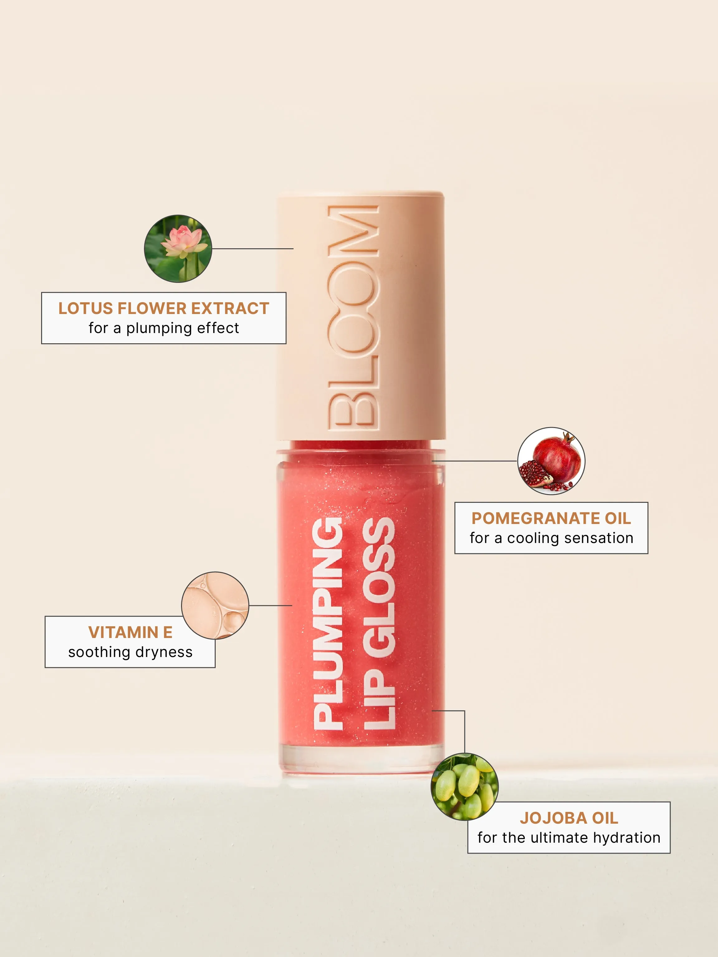 Studiowest Bloom Pink 03 Salmon Lip Gloss - 7 GM