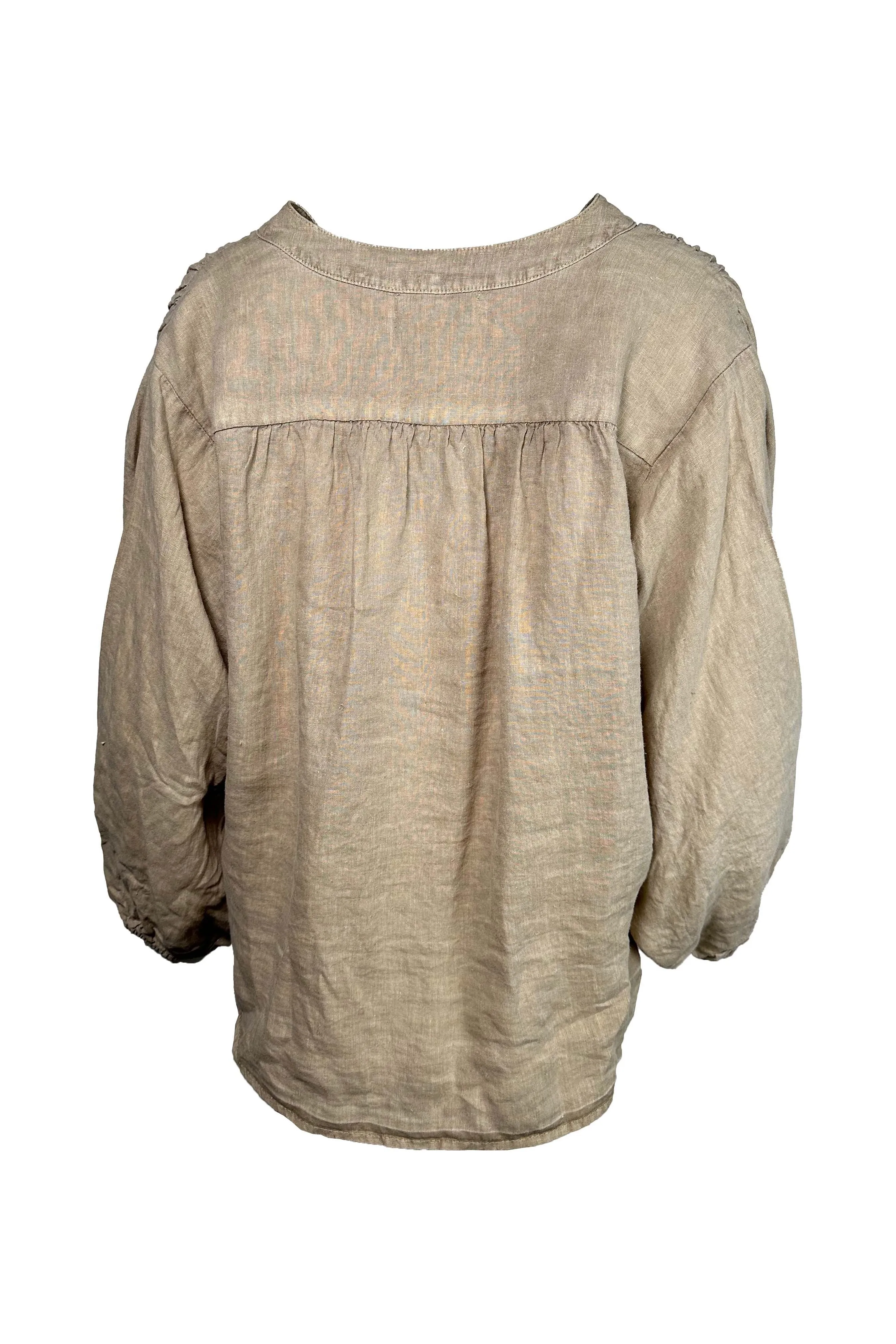 Velvet by Graham & Spencer Avis 06 Woven Linen Blouse | Autumn