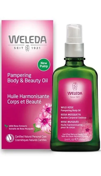 Weleda Pampering Body & Beauty Oil -Wild Rose 3.4 oz Oil